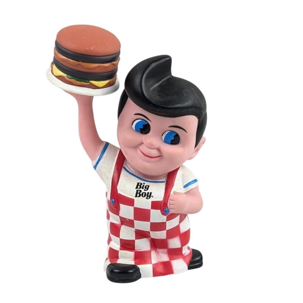 Vintage Big Boy Coin Bank Restaurant Advertising Figure Missing Stopper 8in